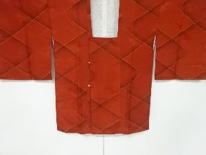 襷に抽象模様織り出し道行コート